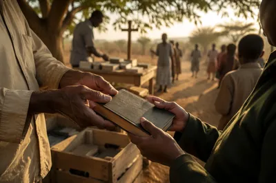 Bible Distribution on Rural Mission Field
