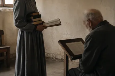 Bible Distribution in Humble Mission Classroom