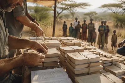 Bible Distribution Outreach in Remote Mission Field