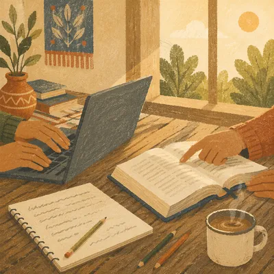 Bible Translation Work in Remote Village
