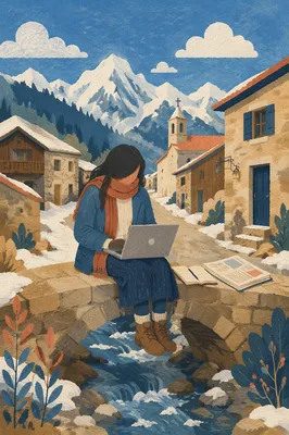 Bible Translation Worker in Mountain Village