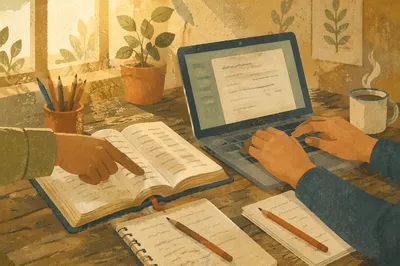 Bible Translation Collaboration in Remote Village