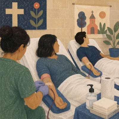 Church Community Blood Donation Fellowship Hall