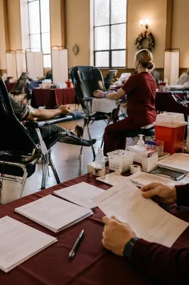 Church Community Blood Donation Drive Hall