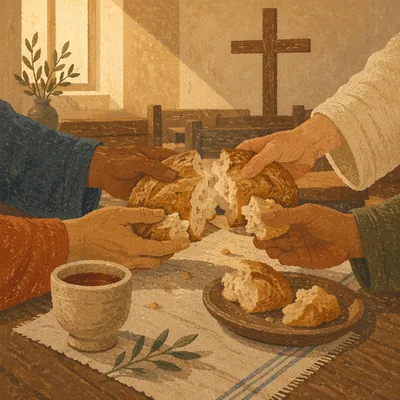 Breaking Bread in Quiet Communion Fellowship