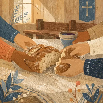 Breaking Bread in Warm Communion Fellowship