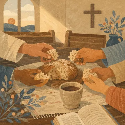 Breaking Bread in Intimate Communion Fellowship