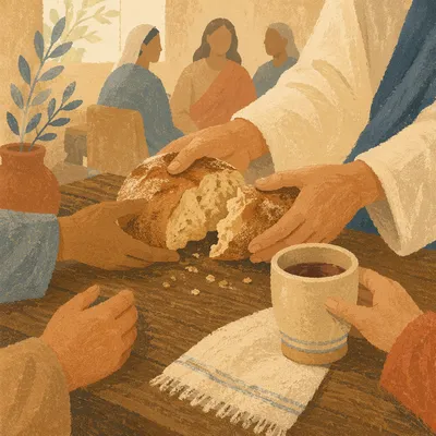 Breaking Bread Communion at Chapel Table