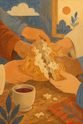 Breaking Bread in Quiet Communion