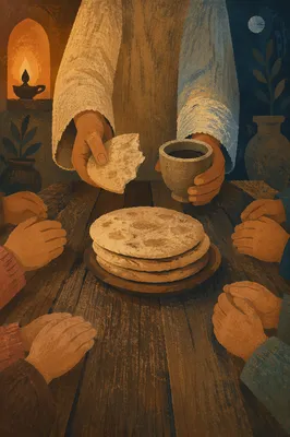 Breaking Bread Communion in Intimate Chapel
