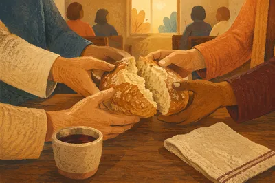 Breaking Bread Together in Communion Fellowship