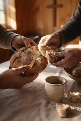 Breaking Bread Together in Chapel Communion