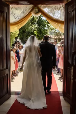 Bride Walking Down Church Aisle