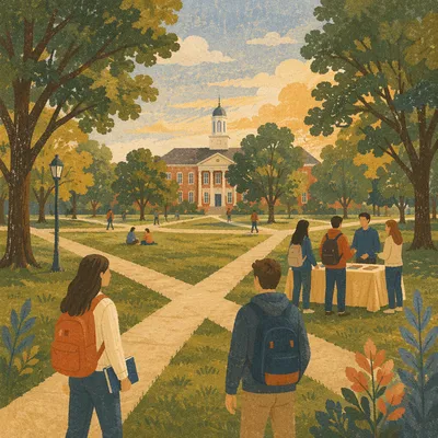 Campus Evangelism on University Quad