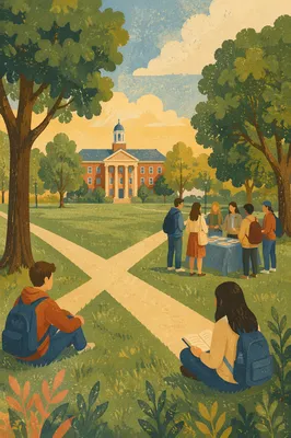 Campus Evangelism on University Quad