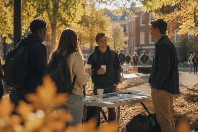 Campus Faith Outreach on University Quad