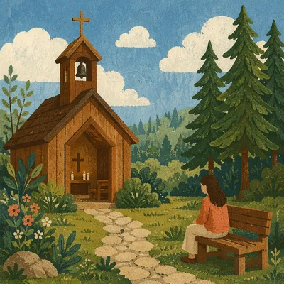Quiet Hospital Garden Prayer Chapel
