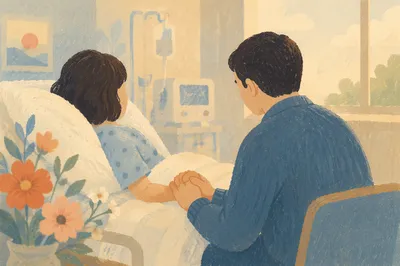 Chaplain Praying with Patient at Bedside