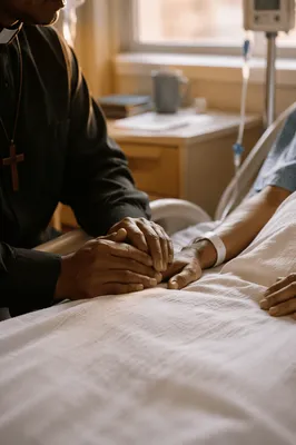 Chaplain Prayer at Hospital Bedside