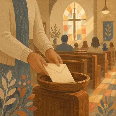 Cheerful Giving in a Warm Sanctuary