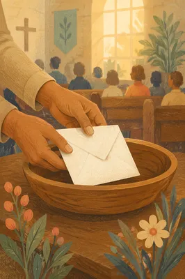 Cheerful Giving with Offering Envelope