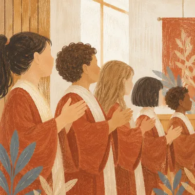 Joyful Children’s Choir Rehearsal in Chapel