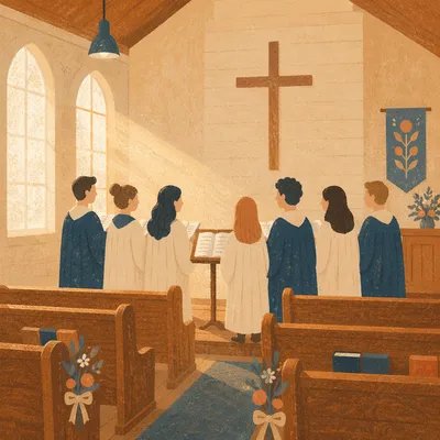 Sunday Choir Rehearsal in Wooden Church