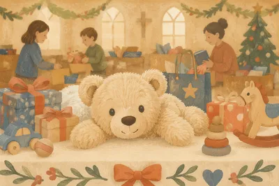 Christmas Toy Drive Teddy Bear Donation