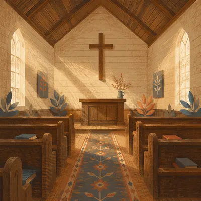 Morning Chapel Aisle Leading to Altar