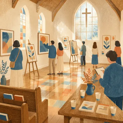 Faith-Inspired Church Art Exhibition Hall