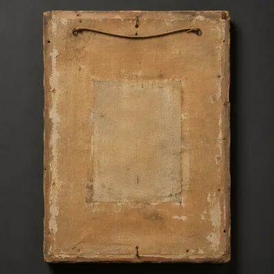Aged Devotional Panel in Church Gallery