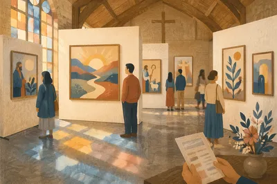 Faith Art Exhibition in Church Hall