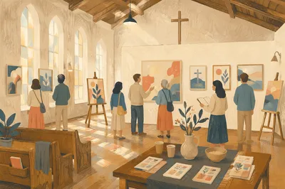 Faith Art Exhibition in Church Hall