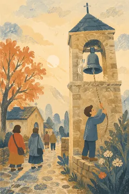 Sunday Morning Church Bell Tower Ringing
