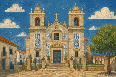 Historic Twin Bell Towers Under Blue Sky