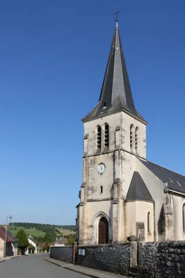 Rural Church Bell Tower Under Blue Sky