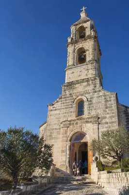 Old Church Bell Tower Under Blue Sky