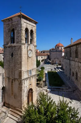 Old Church Bell Tower Under Blue Sky