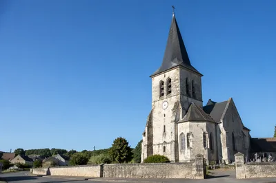 Stone Church Bell Tower Under Blue Sky
