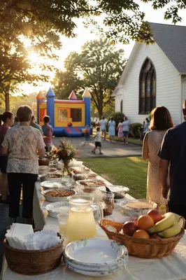 Church Block Party with Bounce House