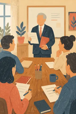 Church Board Meeting Elder Discussion Scene