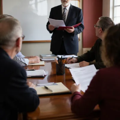 Church Elder Discussion in Board Meeting