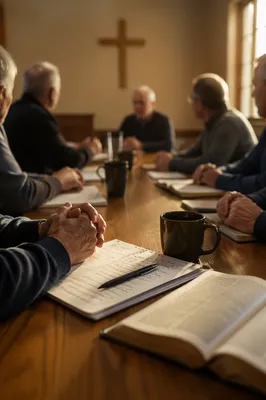 Church Elder Board Meeting Discussion Scene