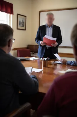Elder Discussion During Church Board Meeting