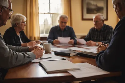 Church Board Meeting Elder Discussion Scene