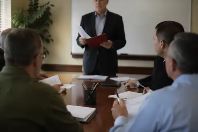 Elder Discussion at Church Board Meeting