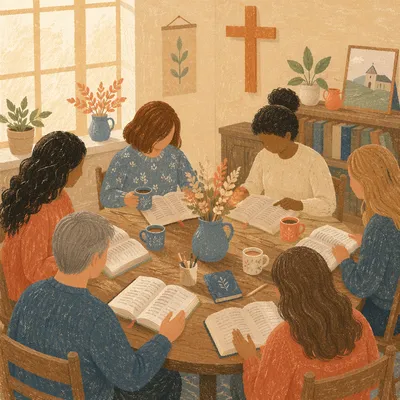 Cozy Church Book Club Discussion Circle