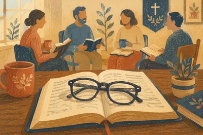 Church Book Club Reading Circle Table