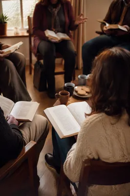Church Book Club Discussion After Sunday Service