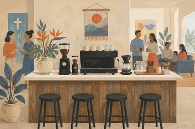 Welcoming Church Coffee Bar Fellowship Space